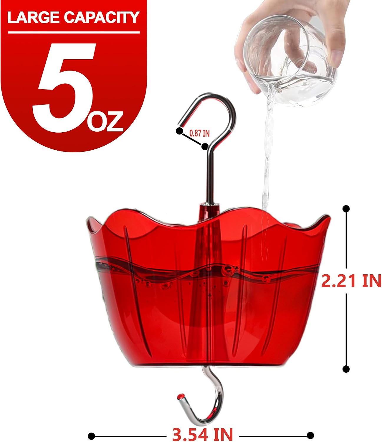 Foso hormigas para comedero colibríes 5oz resistente