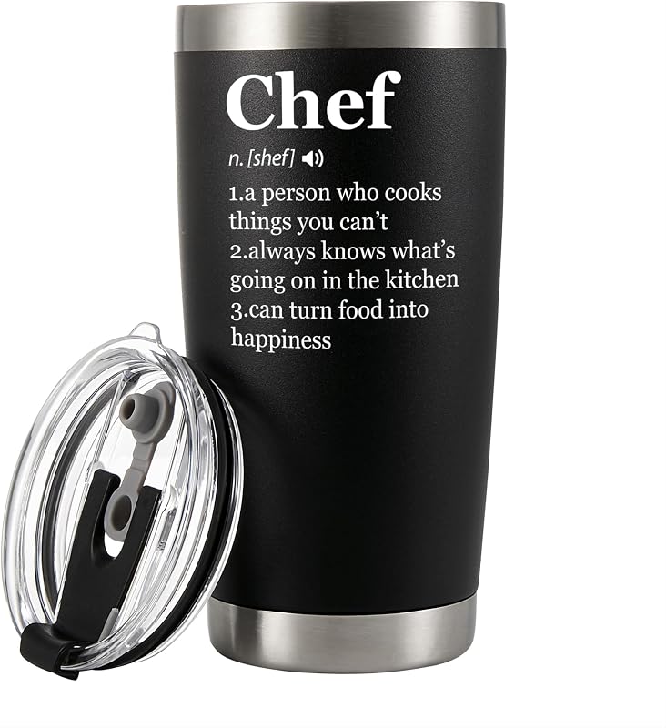 Vaso térmico vacío para cocineros y pasteleros