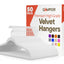 50 Perchas Terciopelo Blanco Giratorio Antiderrap 11lb