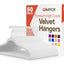 50 Perchas Terciopelo Blanco Giratorio Antiderrap 11lb