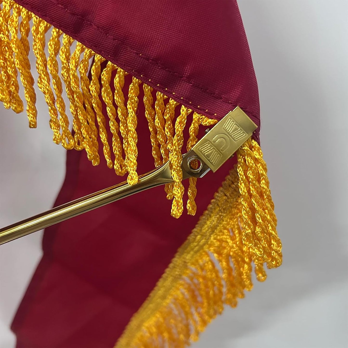 2 Esparcidores Bandera Metal Dorado 19.7in para Interior