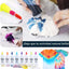 Kit Tie Dye 8 Colores Tinte No Tóxico para Niños y Mujeres