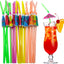 100 Popotes Paraguas 9.45pulg Colores Surtidos Fiesta Playa