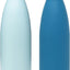 2 Botellas agua aisladas acero inox doble pared 17oz Azul