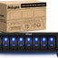 Panel interruptores 8 posiciones PD Tipo C USB 12V aluminio