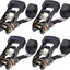 Correas trinquete 1" x8ft 1860lb negras carga