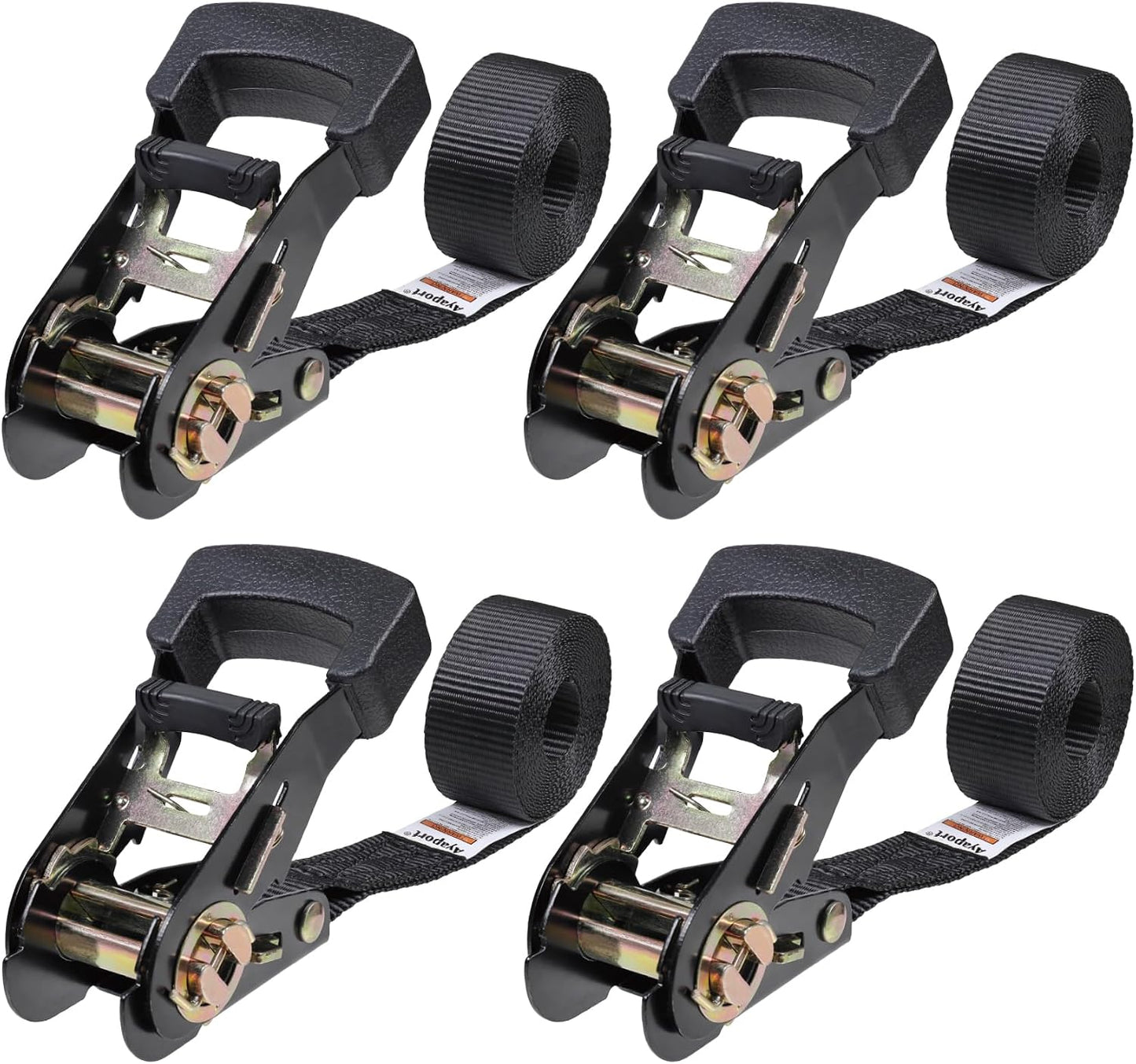 Correas trinquete 1" x8ft 1860lb negras carga