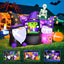Decoración inflable Halloween 7ft con luces LED brujas