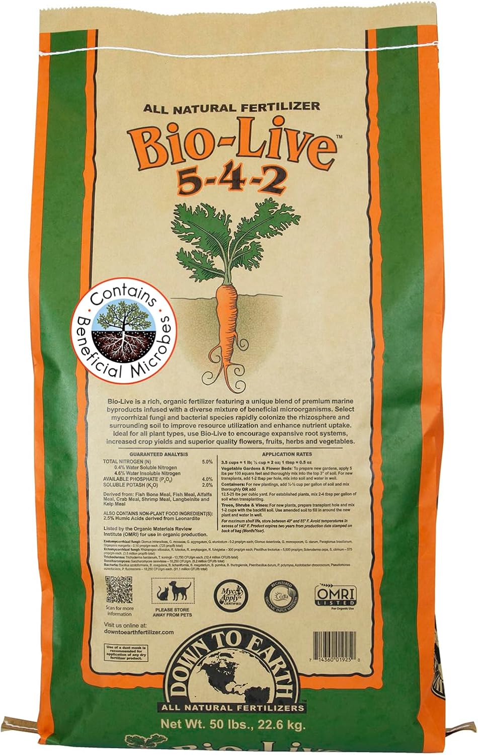 Compostura biológica Earth 50lb