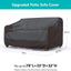 Funda sofá patio impermeable 3 plazas 78x33x32 negra