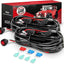 Set arnés cable LED 16 AWG 12 V con interruptor relé fusible