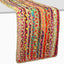 Mesita de yute trenzada reversible 13x72pulg multicolor