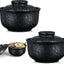 2 Pzas Cuencos Cerámica Ramen con Tapa 25oz