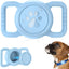 Soporte Airtag para perro impermeable funda silicona azul claro