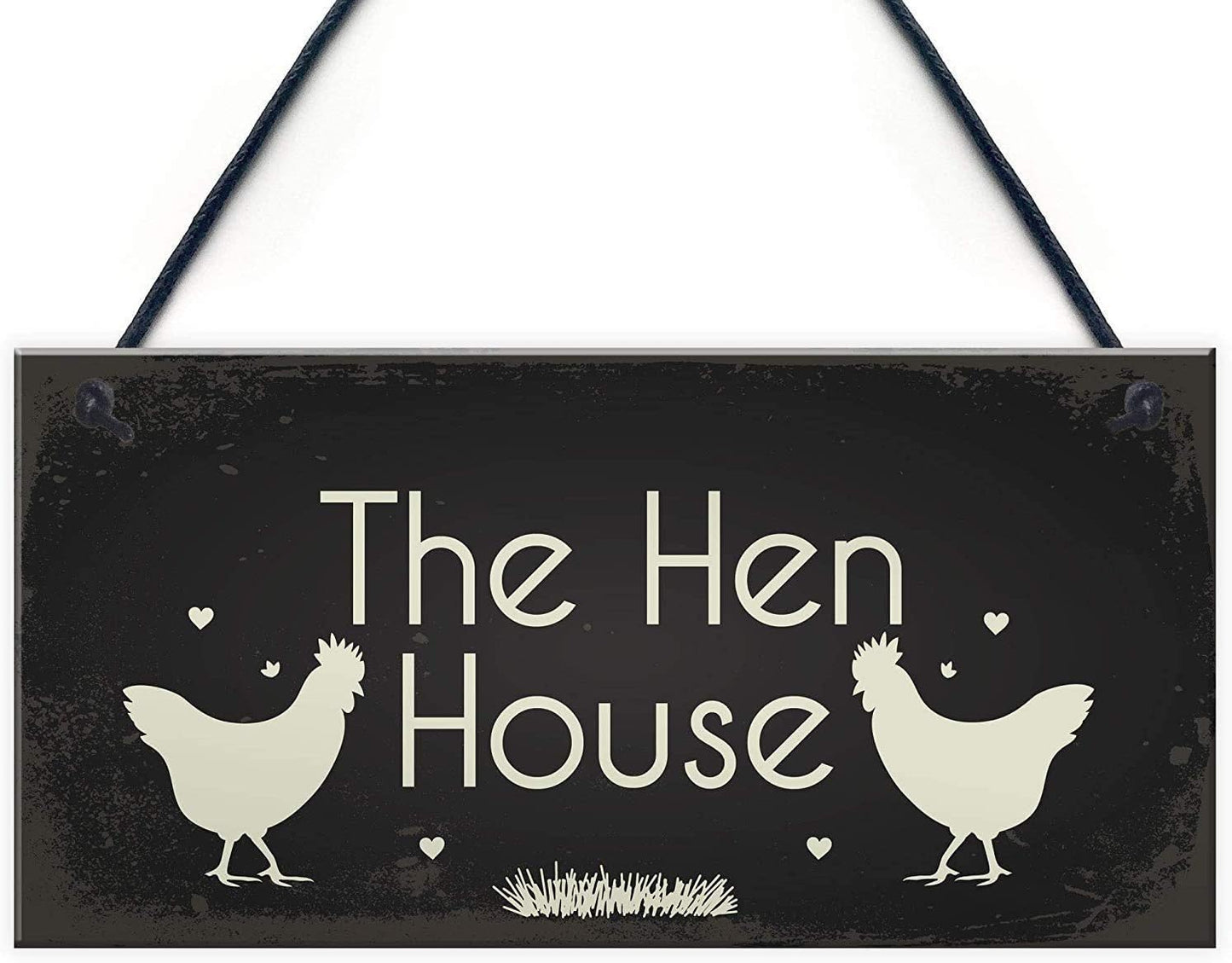 Placa madera rústica The Hen House 10x5