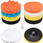 Kit pulido 6pulg 11pzas con adaptador taladro