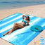 Manta playa impermeable arena 79x83pulg 4 personas