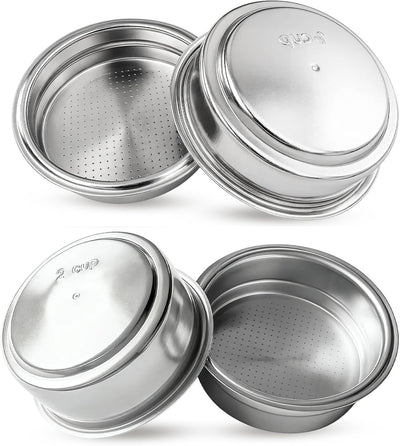 2 Cestas Portafiltros 2.008pulg Barista Taza/Taza Doble