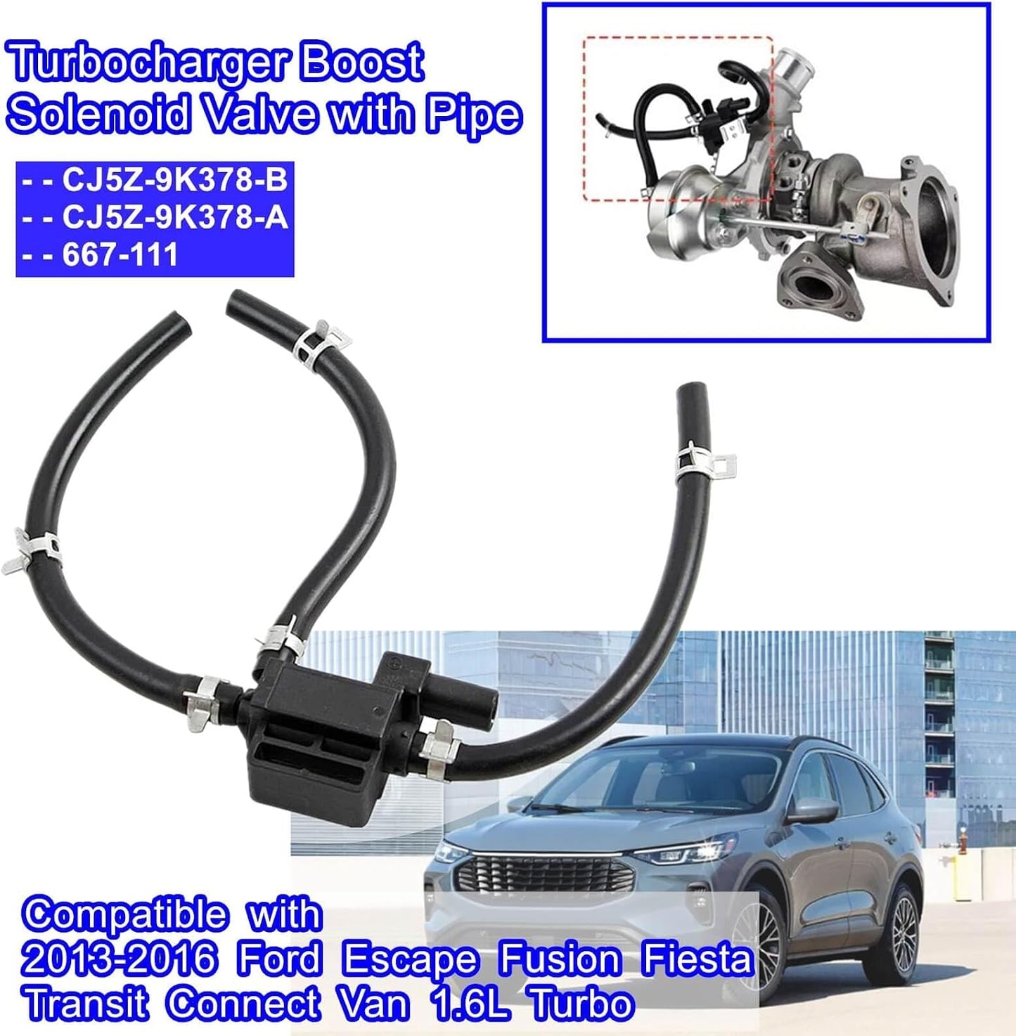 Válvula Solenoide Turbocompresor Ford Escape Fusion Fiesta