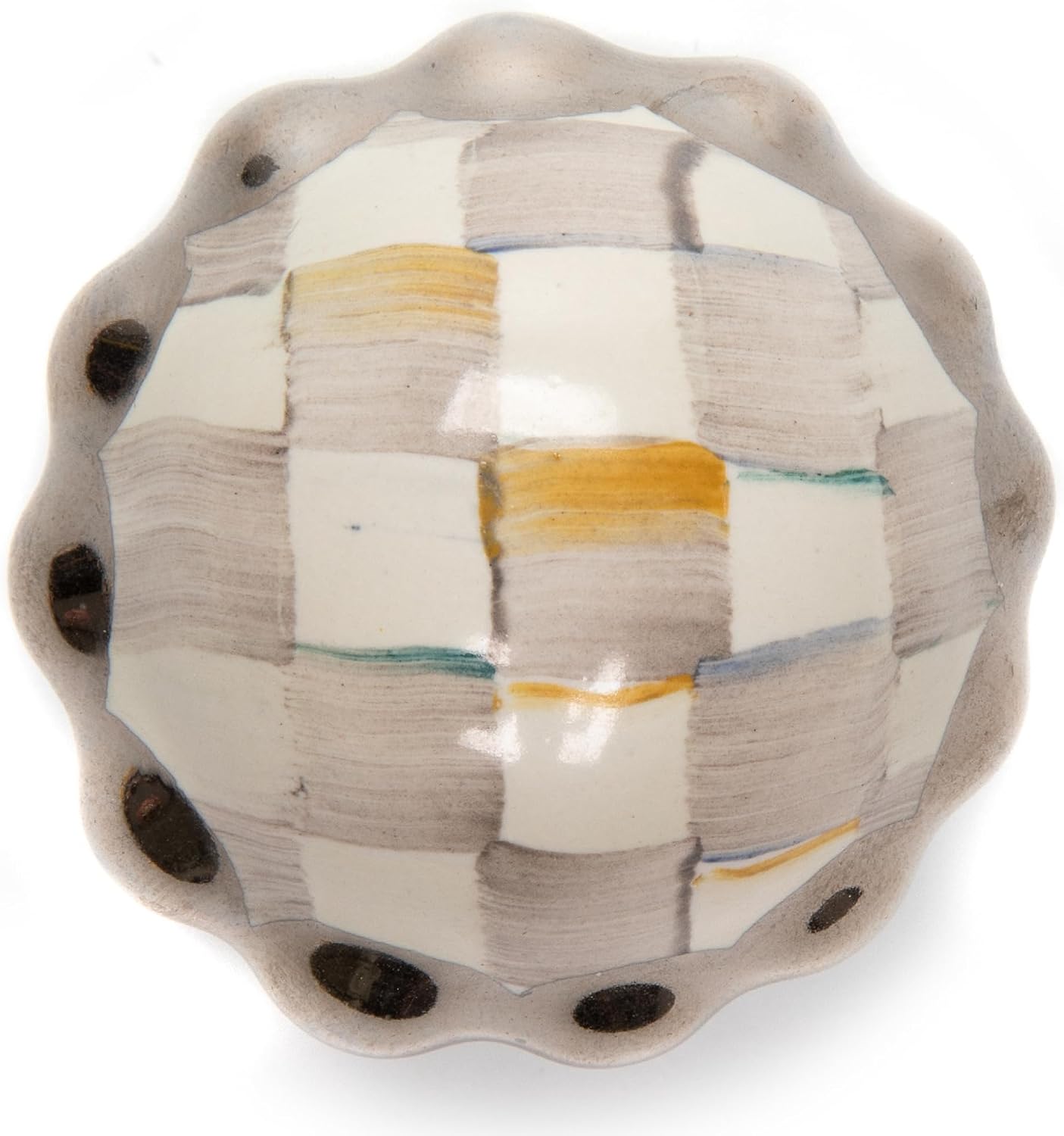 Pomo redondo cajón decorativo gris y blanco
