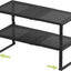 Estante apilable ajustable para especias 2 pack negro