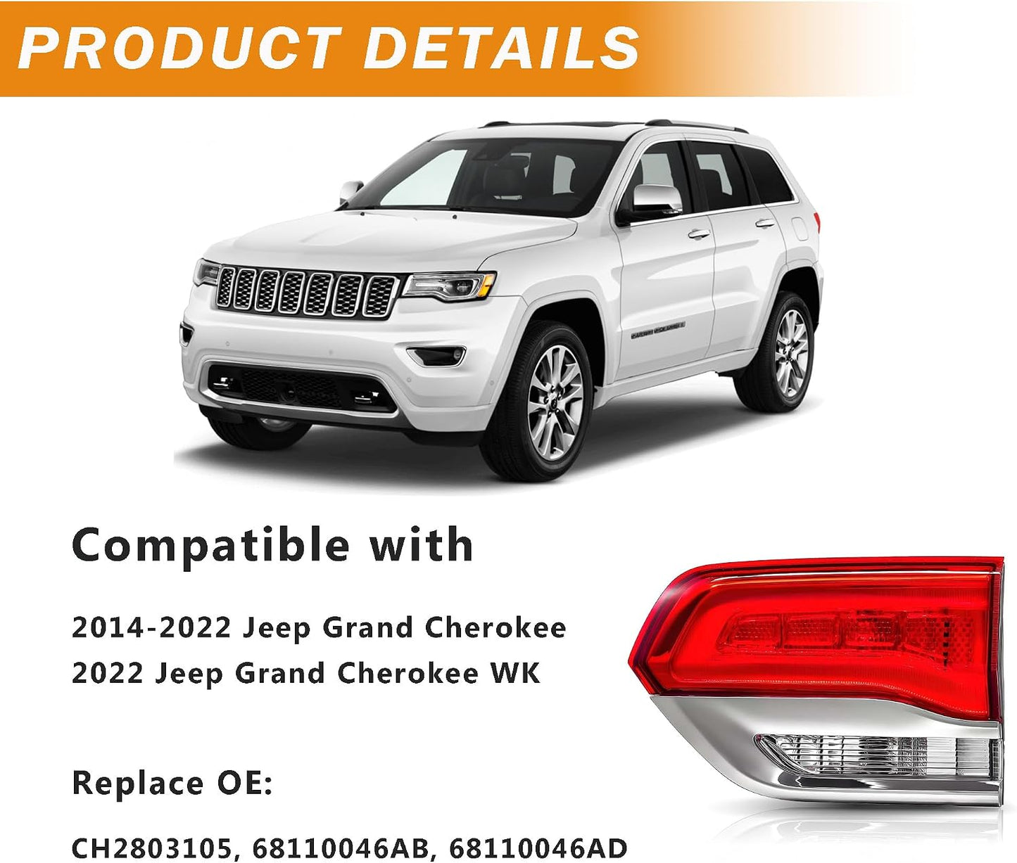 Luces traseras interiores Jeep Grand Cherokee 14-21