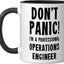 Taza Cerámica Ingeniero Operaciones Negro/Blanco