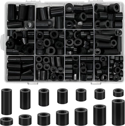 Espaciador nailon M6 M8 300pzas redondos para PCB y circuitos