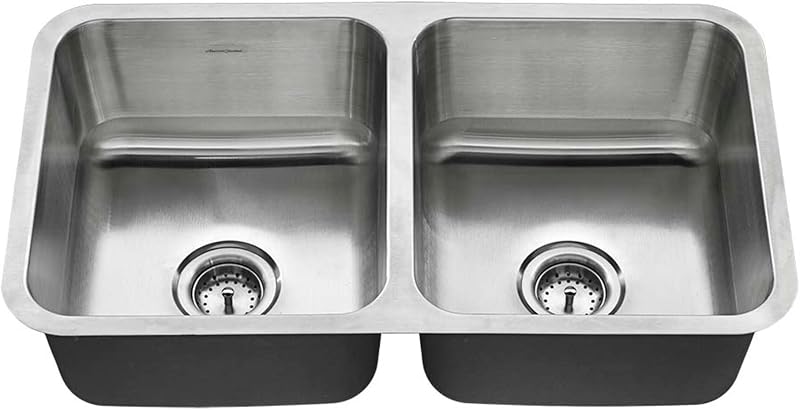 Fregadero doble acero inox 32x18pulg