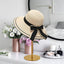 Soporte sombrero titanio dorado set 2 acero inox ajustable