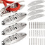 Tacos plegables 5/6 pulg acero inox 316 para kayak yate
