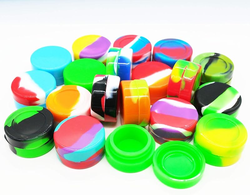 Tarros antiadherentes para cera de silicón 0.2oz