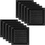 Rejilla ventilación soffit metal negro 5x5" 10 Uds