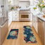 2 Tapetes cocina verano conchas mar y estrella 17x29 y 17x47