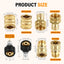 Juego 8 adaptadores hidrolimpiador M22 a 3/8 y 3/4 pulg