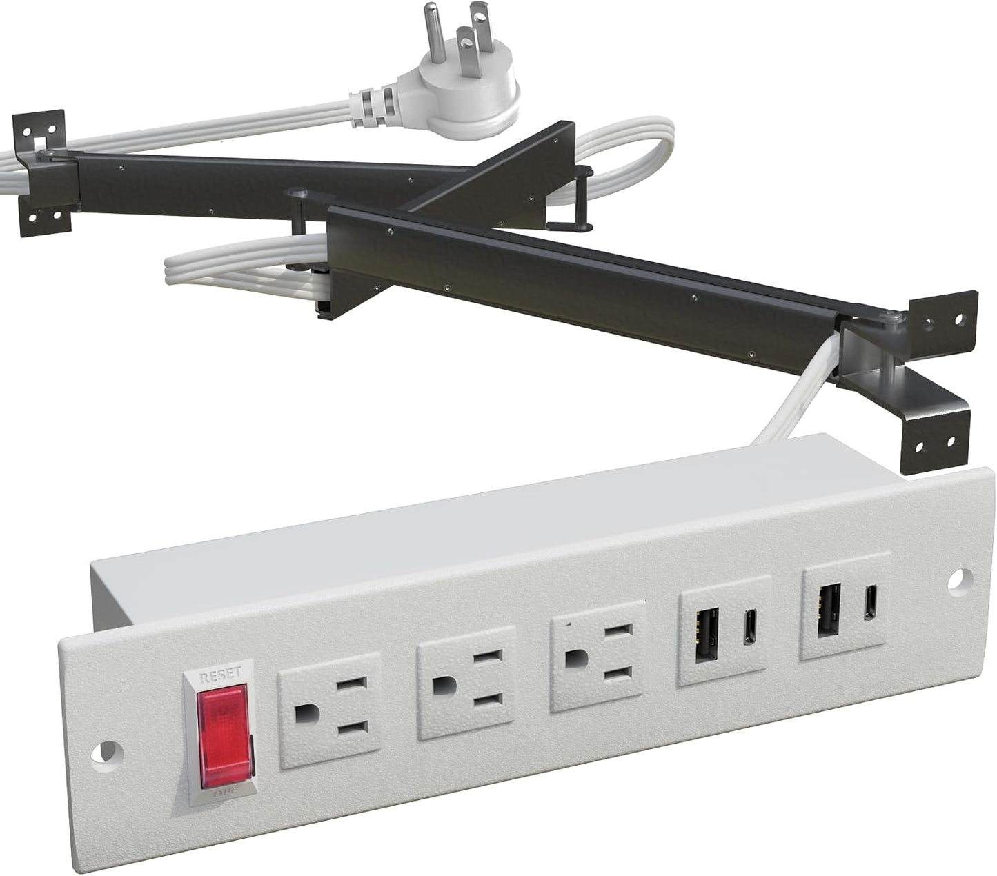Kit salida cajón PD20W 3 salidas baño cocina blanco