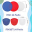 Set 24 Ventiladores Disco Volador Plegable Juguete