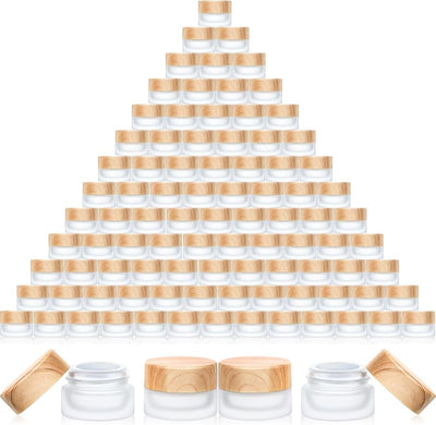 150 Pzas Envases Vidrio Cosméticos 5g con Tapas