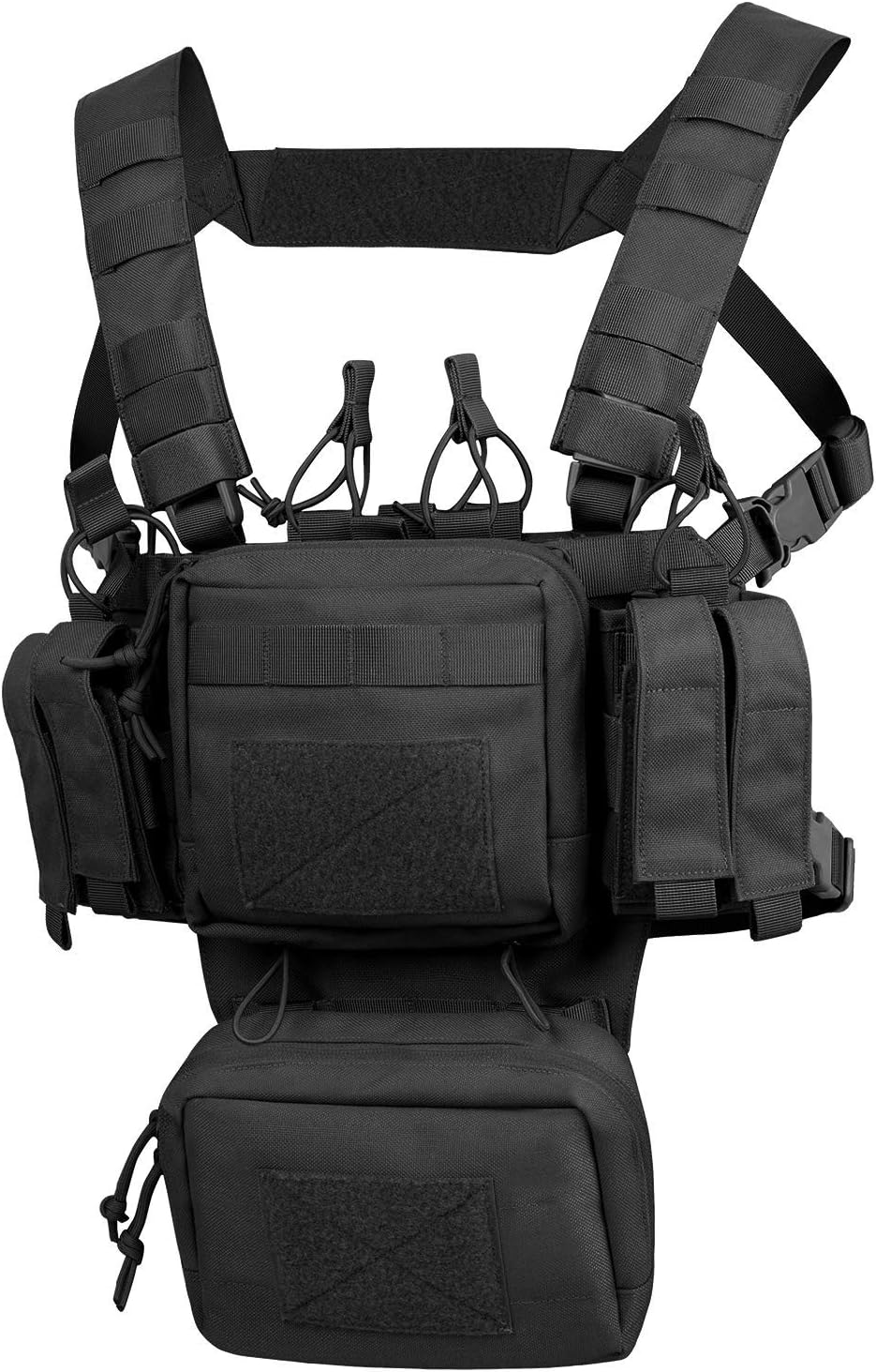 Plataforma táctica pecho ajustable Molle con bolsa Mag