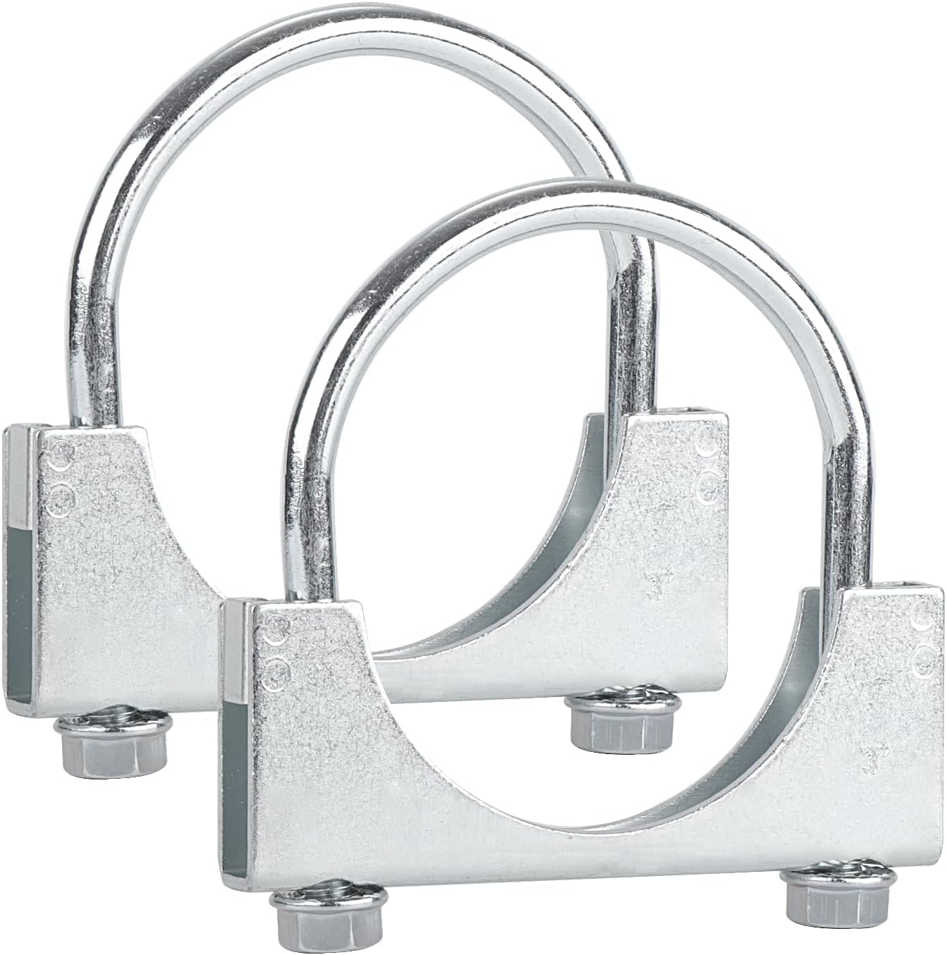 Abrazaderas U 3pulg anticorrosión pack 2