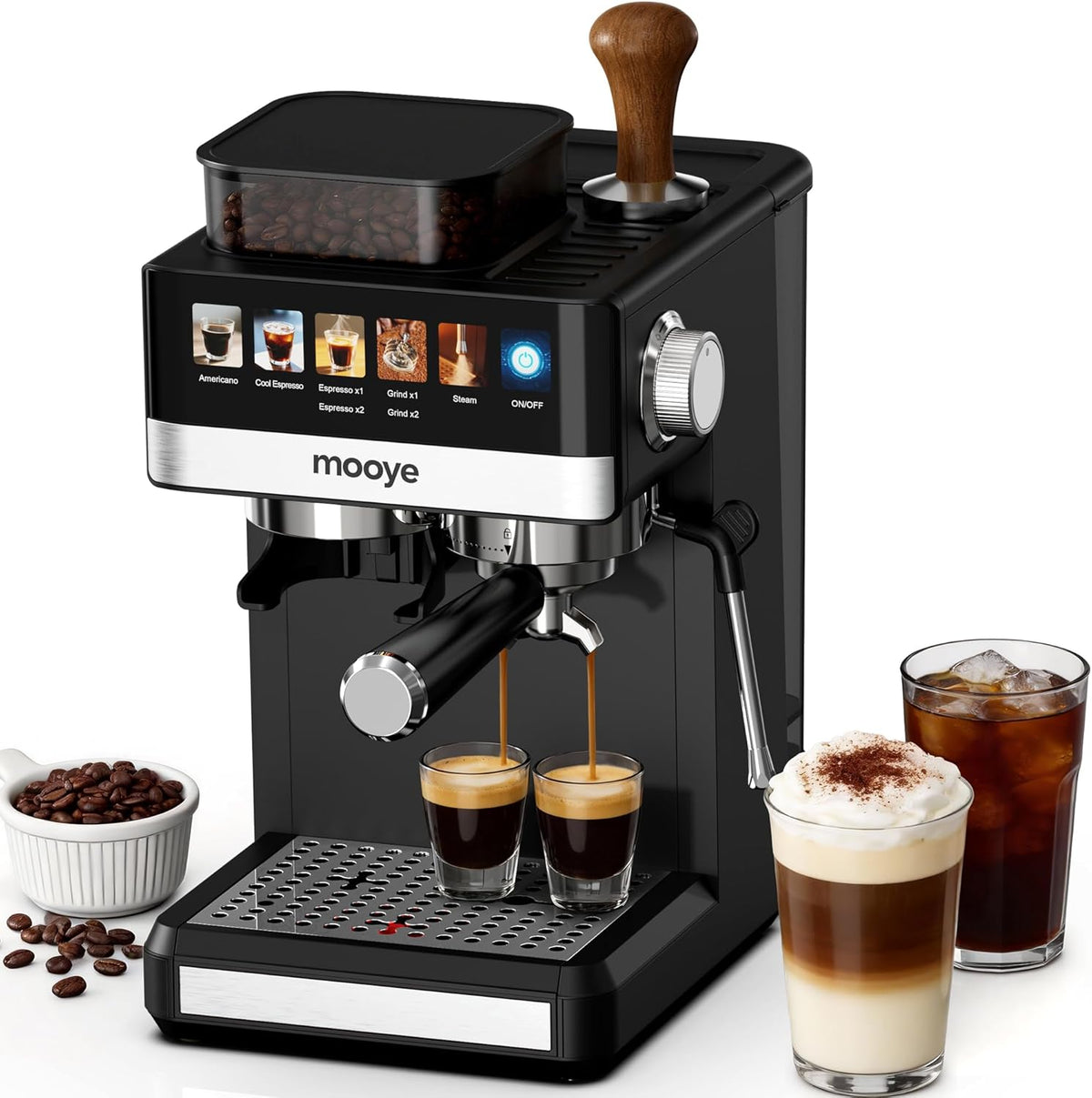 Cafetera Espresso Compacta 20 Bar Espumador Leche