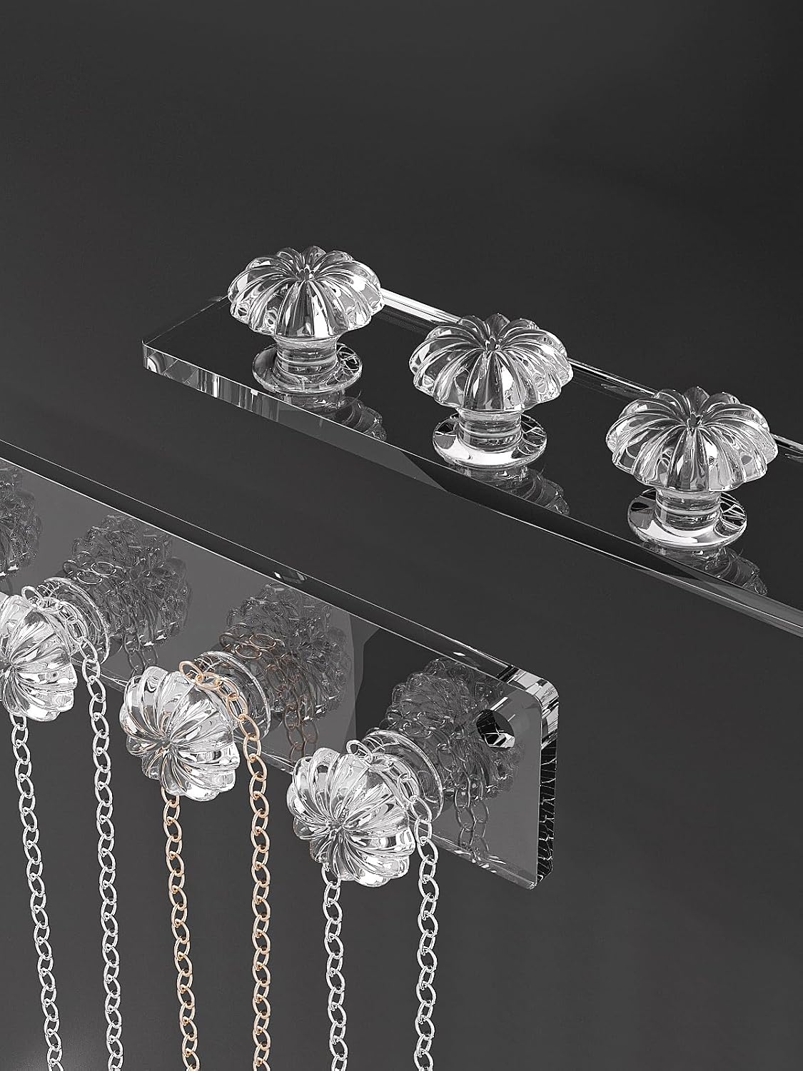 Soporte pared para collares y pulseras colgantes acrílico 2