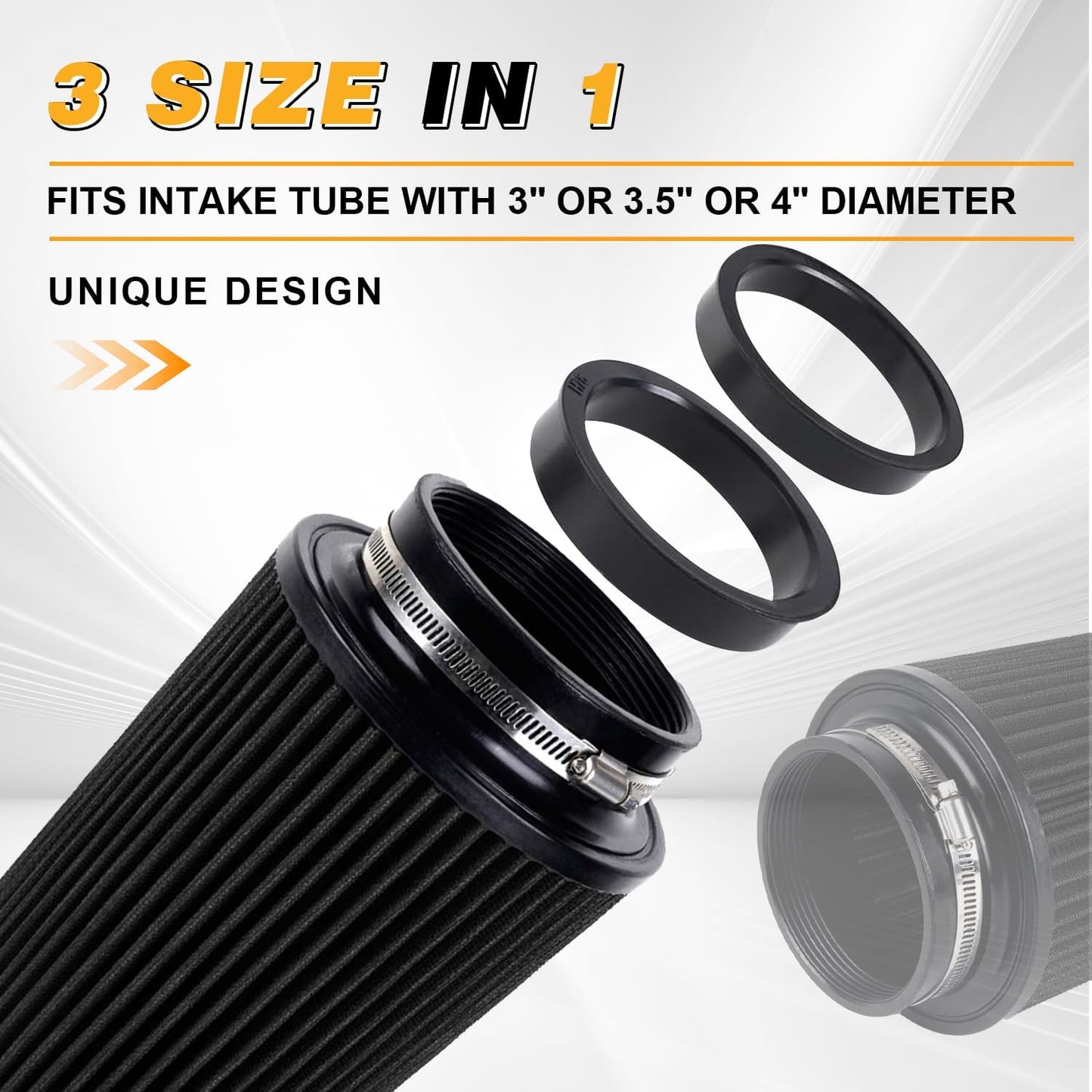 Filtro aire frío 4pulg lavable 3-4pulg altura universal