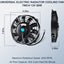 Ventilador radiador 7" 12V 800CFM soporte universal 2unid