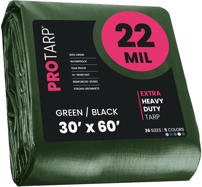 Lona polietileno 22mil UV resistente impermeable techo