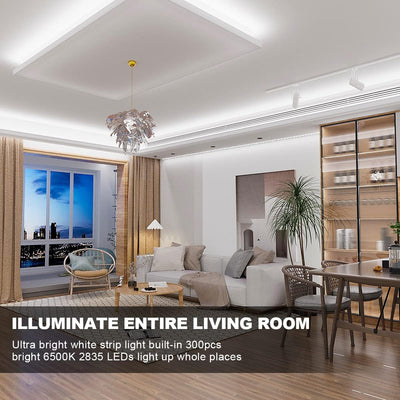 Tira luces LED blancas 16.4ft regulable control remoto