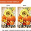 Bandera doble cara otoño 28x40" calabaza