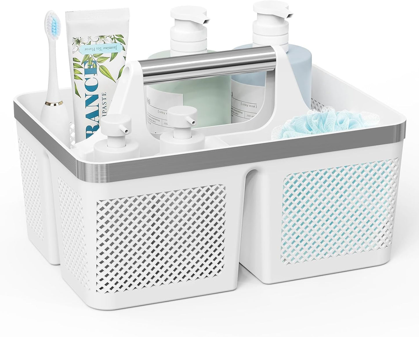 Cesta ducha plástica con asa para baño dormitorio