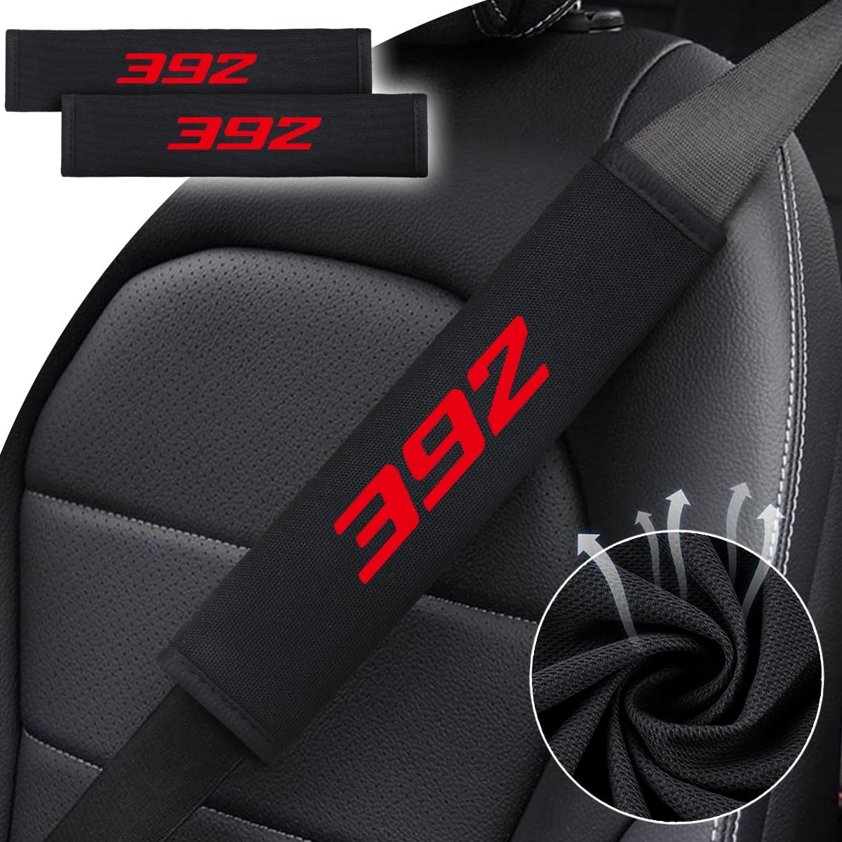 2 Pzas Fundas Cinturón Seguridad Correa Hombro Dodge
