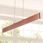 Colgante lineal bronce anodizado 32" LED cocina comedor